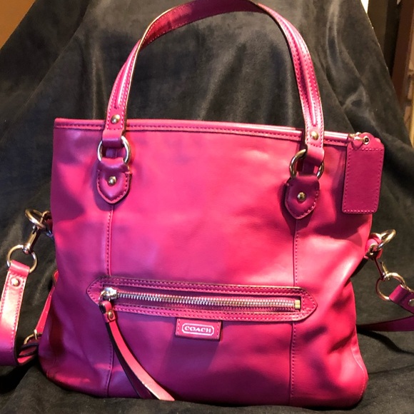 Coach Handbags - Coach leather purse. Fuchsia. Crossbody.